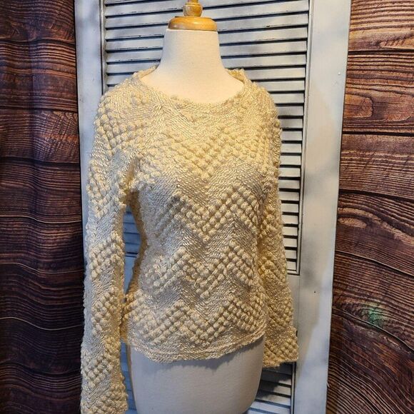 PIT Amsterdam Sz 4 Cream Sweater - Picture 10 of 10